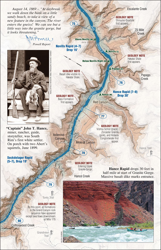 gc37_Riv_H Grand Canyon River Guide - River Map Page
